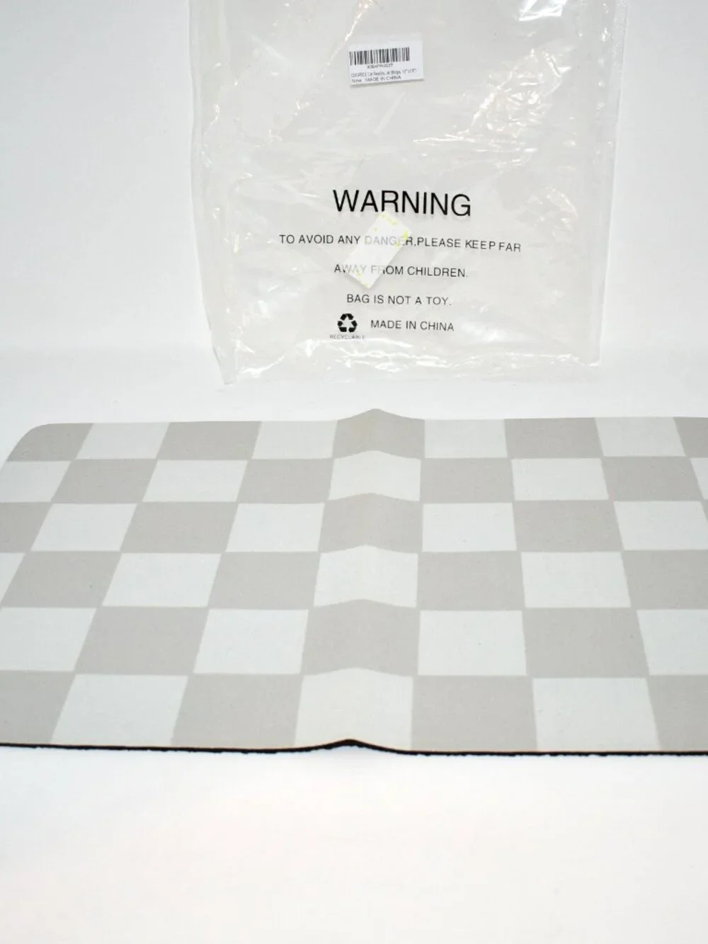 CDOFFICE Cat Dog Feeding Mat Absorbent Pet Food Water Bowl Mat Beige 12